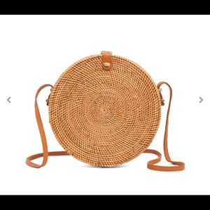 Boho Rattan Bag, NWOT
